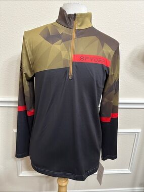 Spyder PARAMOUNT Zip T-Neck - Toasted